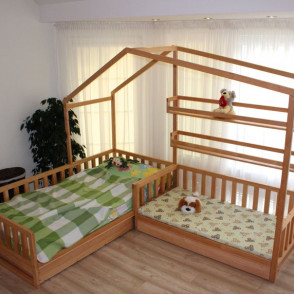 Toddler house beds with slats! Montessori style bed!