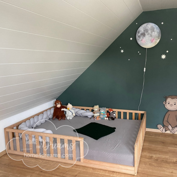 Toddler Floor Bed With Rails