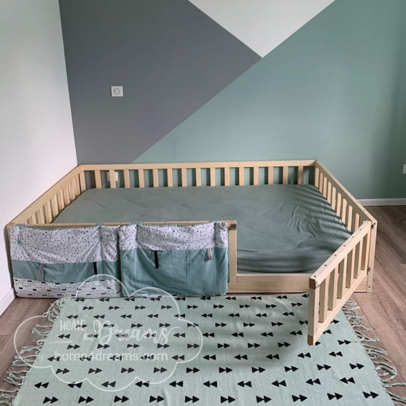 Toddler Floor Bed With Rails And Door