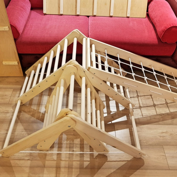Triangle de Pikler, Triangle de marche, Pikler triangle, jouets d’activité, jouets ,  Échelle d’escalade pour tout-petits, Triangle d’escalade pour tout-petits, Triangle avec rampe