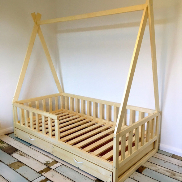 Toddler bed, children bed, Montessori bed, kid bed, wood bed, children home, waldorf toy, kids bedroom, floor bed