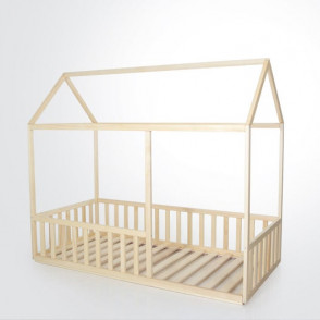 Toddler house bed with slats, Montessori floor bed, kid’s bed, wood bed, kid’s bedroom
